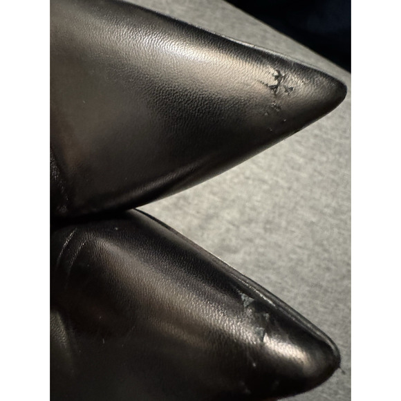 M.M. Lafleur The Ginger Pump Black Kidskin Point Toe SIze Eu 38 Us 7.5(flaw) - Picture 8 of 10